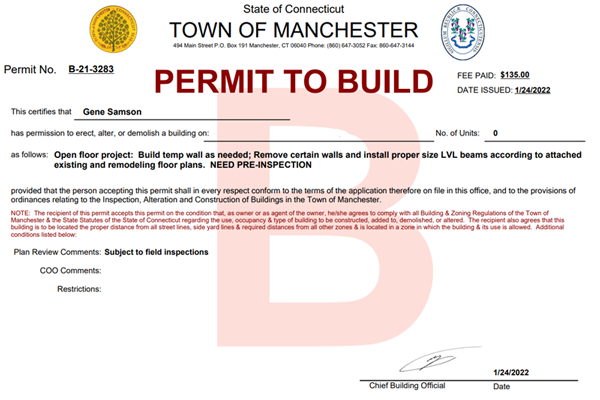 CT Building Permit